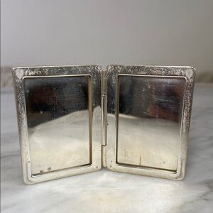 Tiffany & Co. Silver Foldable Double Picture Doublytch Portable Traveling Frame
